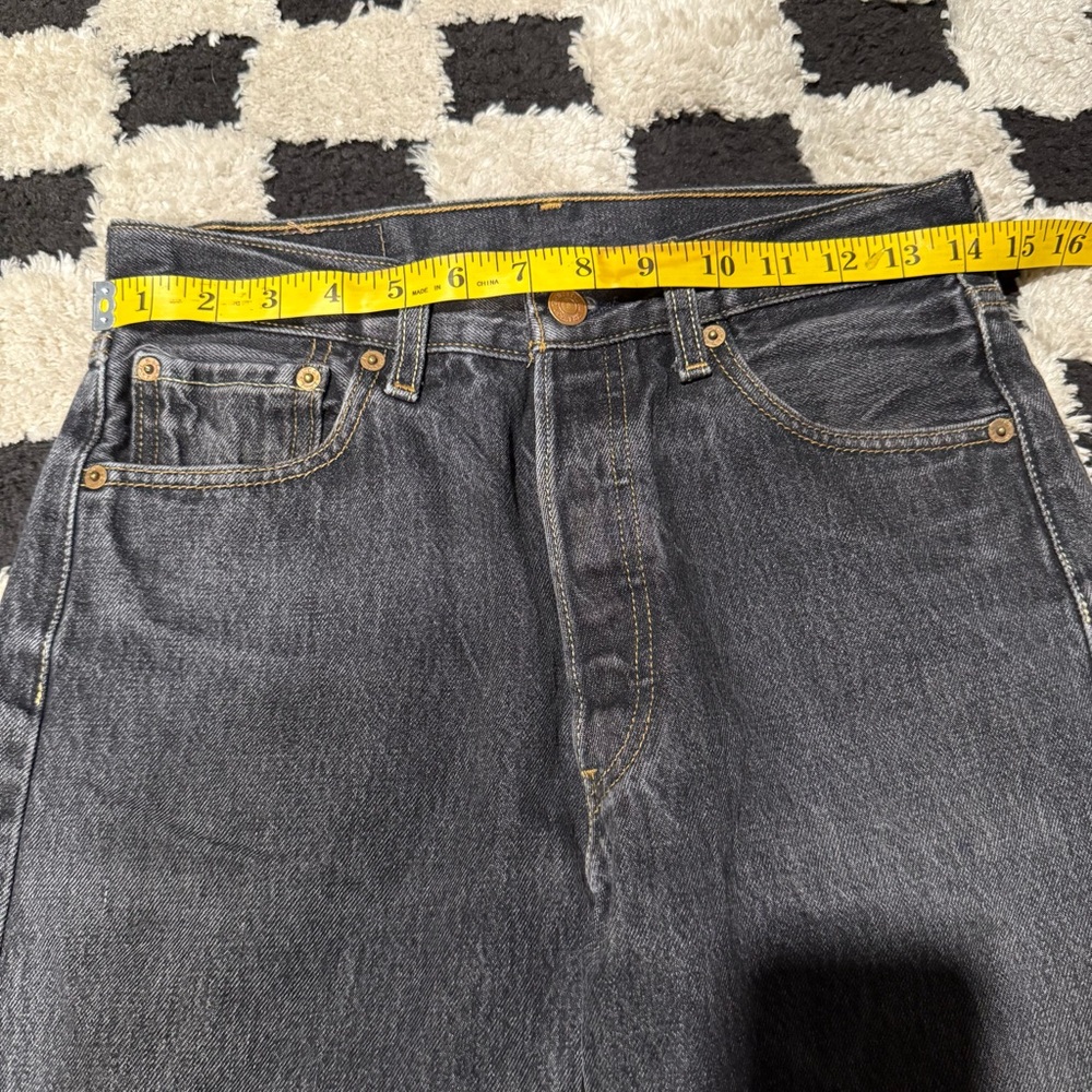 Levi's Men's Straight Jeans - Black - Picture 7 of 9